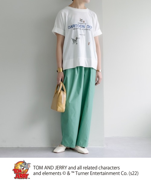 Tom＆Jerry（トムアンドジェリー）の「TOM and JERRY/トムとジェリー×刺繍Tシャツ（Tシャツ/カットソー・レディース・ホワイト系1/ホワイト系2・FREE）」の14枚目の写真