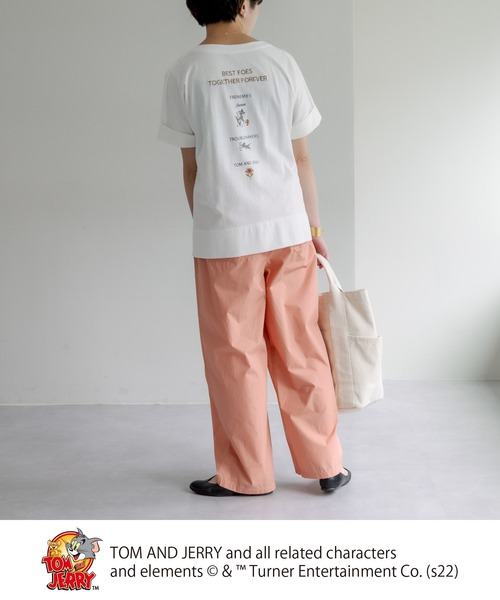 Tom＆Jerry（トムアンドジェリー）の「TOM and JERRY/トムとジェリー×刺繍Tシャツ（Tシャツ/カットソー・レディース・ホワイト系1/ホワイト系2・FREE）」の17枚目の写真