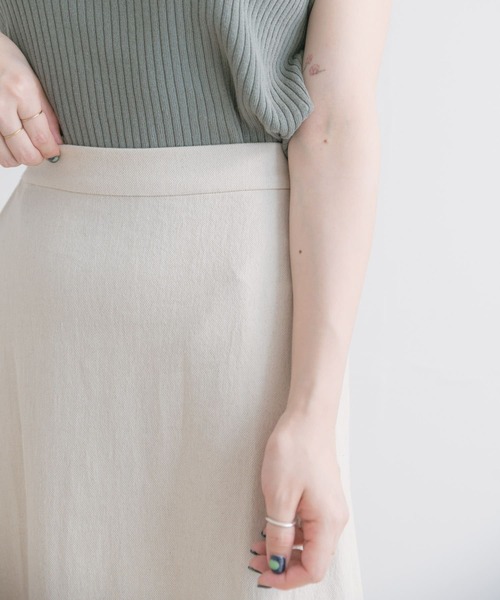 ITEMS URBANRESEARCH（アイテムズ アーバンリサーチ）の「コットンリネンフレアスカート（スカート・レディース・ベージュ/ネイビー/モカ・FREE）」の7枚目の写真