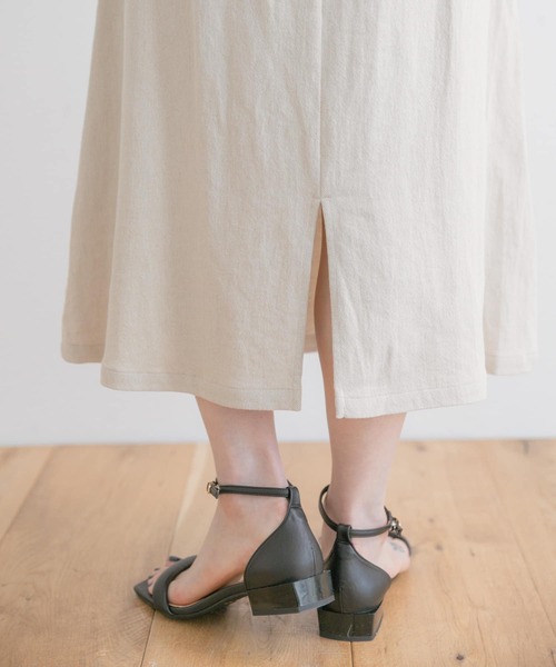 ITEMS URBANRESEARCH（アイテムズ アーバンリサーチ）の「コットンリネンフレアスカート（スカート・レディース・ベージュ/ネイビー/モカ・FREE）」の10枚目の写真