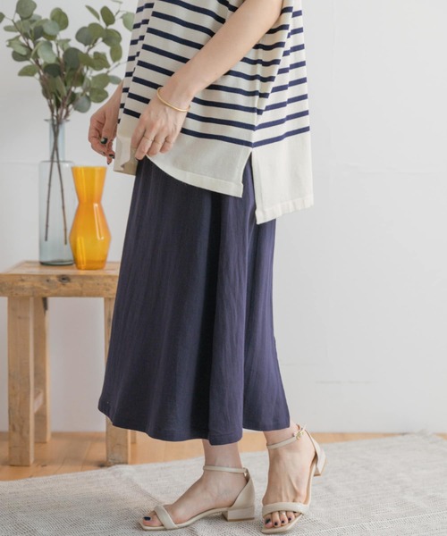 ITEMS URBANRESEARCH（アイテムズ アーバンリサーチ）の「コットンリネンフレアスカート（スカート・レディース・ベージュ/ネイビー/モカ・FREE）」の16枚目の写真