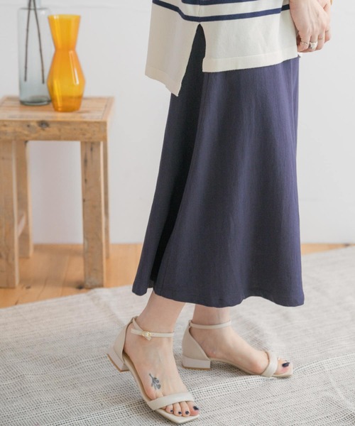 ITEMS URBANRESEARCH（アイテムズ アーバンリサーチ）の「コットンリネンフレアスカート（スカート・レディース・ベージュ/ネイビー/モカ・FREE）」の18枚目の写真