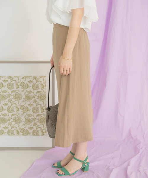 ITEMS URBANRESEARCH（アイテムズ アーバンリサーチ）の「コットンリネンフレアスカート（スカート・レディース・ベージュ/ネイビー/モカ・FREE）」の22枚目の写真