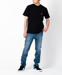 MAISON KITSUNE NAVY FOX PATCH CLASSIC POCKET TEE-SHIRT メゾン キツネ ネイビーフォックス パッチ ワンポイント ポケット 半袖 Tシャツ