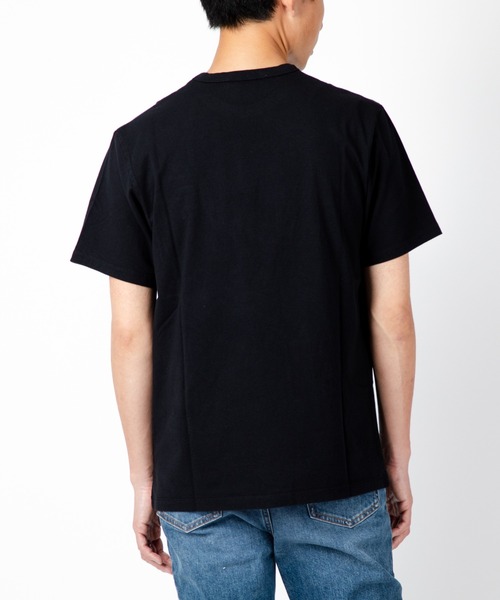 関税負担なしMAISON KITSUNEネイビーフォックスポケットＴシャツ BOLD FOX HEAD PATCH COMFORT TEE SHIRT（Tシャツ/カットソー