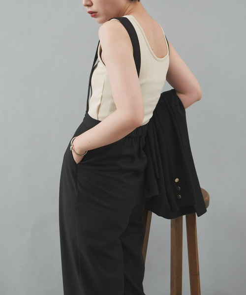 Aunt Marie's(アントマリーズ)の「タックワイドパンツ / サスペンダー(その他パンツ・レディース・ブラック/グレー・FREE)」の12枚目の写真