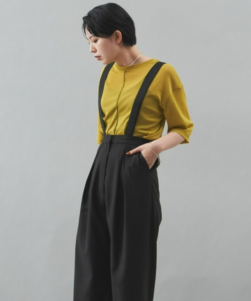 Aunt Marie's(アントマリーズ)の「タックワイドパンツ / サスペンダー(その他パンツ・レディース・ブラック/グレー・FREE)」の15枚目の写真