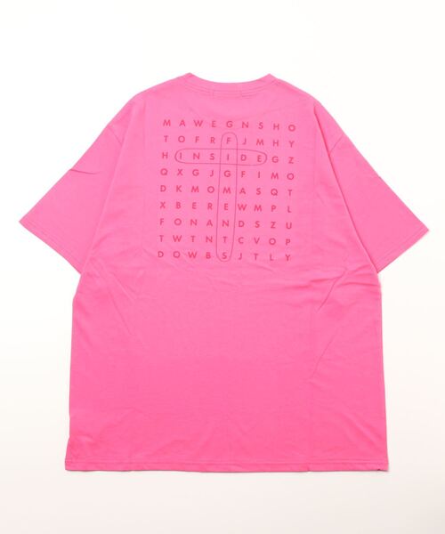 Figments（フィグメンツ）の「WORDS Tシャツ（Tシャツ/カットソー・レディース・ピンク/ホワイト/スミクロ・MEDIUM/SMALL）」の5枚目の写真