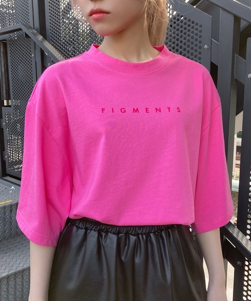 Figments（フィグメンツ）の「WORDS Tシャツ（Tシャツ/カットソー・レディース・ピンク/ホワイト/スミクロ・MEDIUM/SMALL）」の14枚目の写真