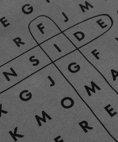 Figments（フィグメンツ）の「WORDS Tシャツ（Tシャツ/カットソー・レディース・ピンク/ホワイト/スミクロ・MEDIUM/SMALL）」の22枚目の写真