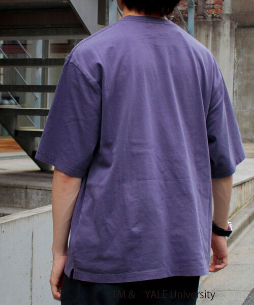 GLOSTER(グロスター)の「【YALE/イェール】別注プリントTシャツ VINTAGE DYEING カレッジロゴ(Tシャツ/カットソー・メンズ・チャコールグレー/ネイビー/オフホワイト・M/L)」の14枚目の写真