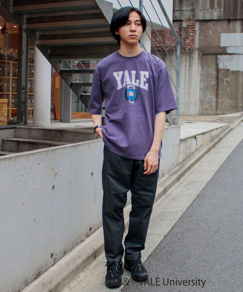 GLOSTER(グロスター)の「【YALE/イェール】別注プリントTシャツ VINTAGE DYEING カレッジロゴ(Tシャツ/カットソー・メンズ・チャコールグレー/ネイビー/オフホワイト・M/L)」の15枚目の写真