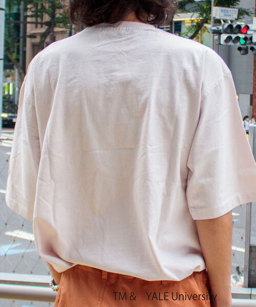 GLOSTER(グロスター)の「【YALE/イェール】別注プリントTシャツ VINTAGE DYEING カレッジロゴ(Tシャツ/カットソー・メンズ・チャコールグレー/ネイビー/オフホワイト・M/L)」の21枚目の写真