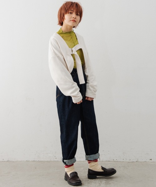 MERLOT（メルロー）の「2WAYボレロカットソー（カーディガン/ボレロ・レディース・ブラック/ナチュラル・FREE）」の14枚目の写真