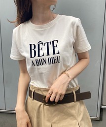 one after another NICE CLAUP | フロッキーロゴプリントTee(Tシャツ/カットソー)