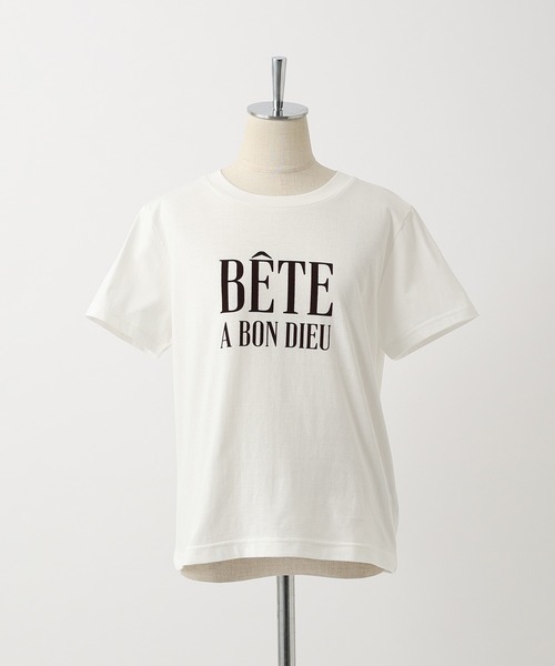 one after another NICE CLAUP(ワンアフターアナザーナイスクラップ)の「フロッキーロゴプリントTee(Tシャツ/カットソー・レディース・ブラウン/オフホワイト/アイボリー/ホワイト系その他・FREE)」の18枚目の写真