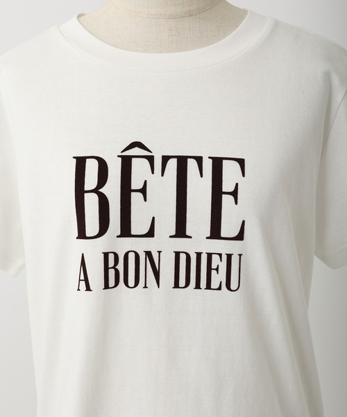 one after another NICE CLAUP(ワンアフターアナザーナイスクラップ)の「フロッキーロゴプリントTee(Tシャツ/カットソー・レディース・ブラウン/オフホワイト/アイボリー/ホワイト系その他・FREE)」の22枚目の写真