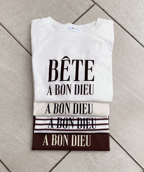 one after another NICE CLAUP(ワンアフターアナザーナイスクラップ)の「フロッキーロゴプリントTee(Tシャツ/カットソー・レディース・ブラウン/オフホワイト/アイボリー/ホワイト系その他・FREE)」の17枚目の写真