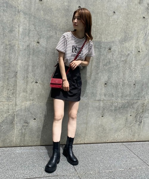 one after another NICE CLAUP(ワンアフターアナザーナイスクラップ)の「フロッキーロゴプリントTee(Tシャツ/カットソー・レディース・ブラウン/オフホワイト/アイボリー/ホワイト系その他・FREE)」の10枚目の写真