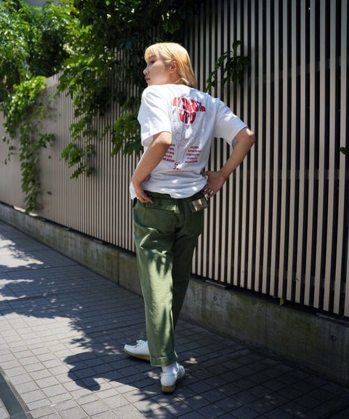 AVIREX（アヴィレックス）の「【直営店限定】PARACHUTE CAT T-SHIRT/ パラシュートキャット ティーシャツ（Tシャツ/カットソー・レディース・ホワイト/ライトブルー・FREE）」の17枚目の写真