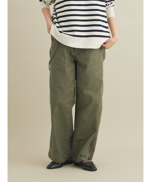 CRAFT STANDARD BOUTIQUE(クラフトスタンダードブティック)の「2WAYサロペット *◆(チノパンツ・レディース・ブラウン/カーキ・S/M/L)」の2枚目の写真