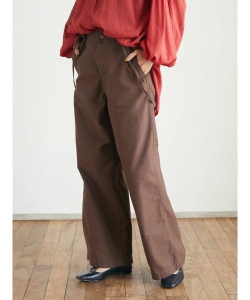 CRAFT STANDARD BOUTIQUE(クラフトスタンダードブティック)の「2WAYサロペット *◆(チノパンツ・レディース・ブラウン/カーキ・S/M/L)」の5枚目の写真