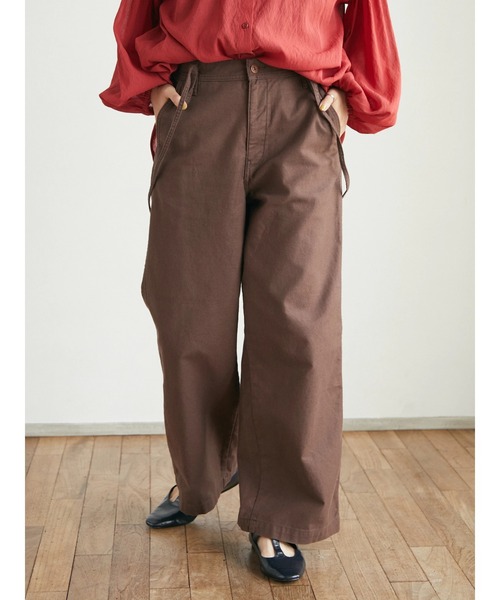 CRAFT STANDARD BOUTIQUE(クラフトスタンダードブティック)の「2WAYサロペット *◆(チノパンツ・レディース・ブラウン/カーキ・S/M/L)」の8枚目の写真