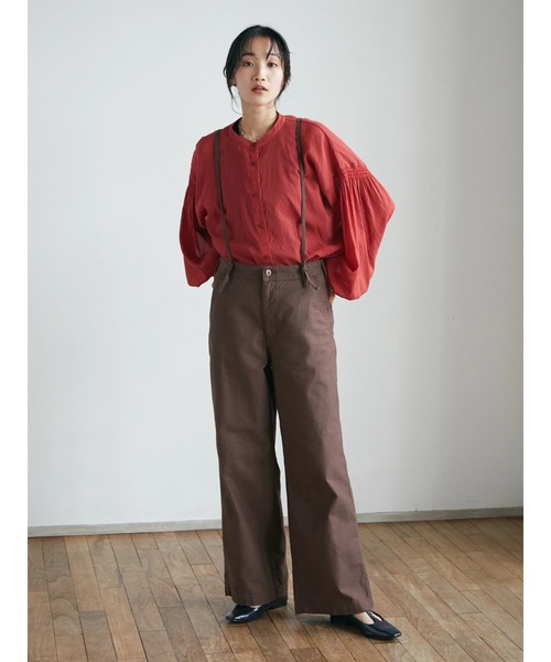 CRAFT STANDARD BOUTIQUE(クラフトスタンダードブティック)の「2WAYサロペット *◆(チノパンツ・レディース・ブラウン/カーキ・S/M/L)」の19枚目の写真