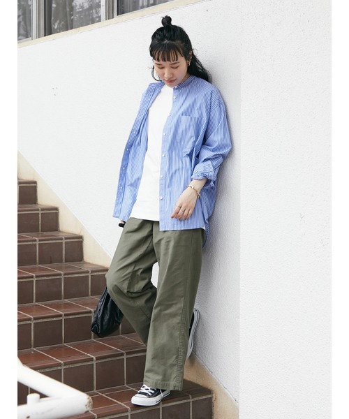 CRAFT STANDARD BOUTIQUE(クラフトスタンダードブティック)の「2WAYサロペット *◆(チノパンツ・レディース・ブラウン/カーキ・S/M/L)」の12枚目の写真