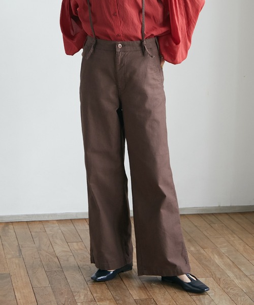CRAFT STANDARD BOUTIQUE(クラフトスタンダードブティック)の「2WAYサロペット *◆(チノパンツ・レディース・ブラウン/カーキ・S/M/L)」の11枚目の写真