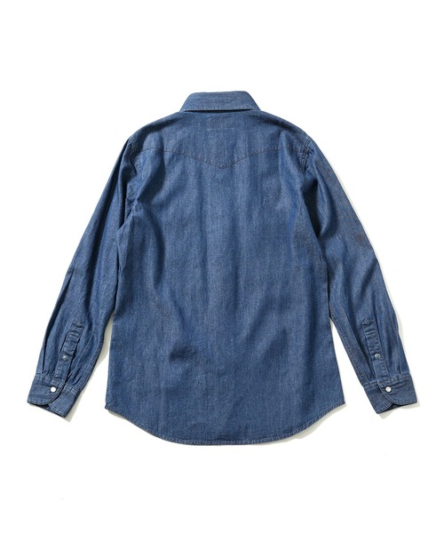 Wrangler（ラングラー）の「長袖シャツ（シャツ/ブラウス・メンズ・ブルー・MEDIUM）」の6枚目の写真