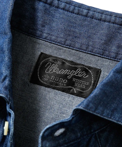 Wrangler（ラングラー）の「長袖シャツ（シャツ/ブラウス・メンズ・ブルー・MEDIUM）」の8枚目の写真