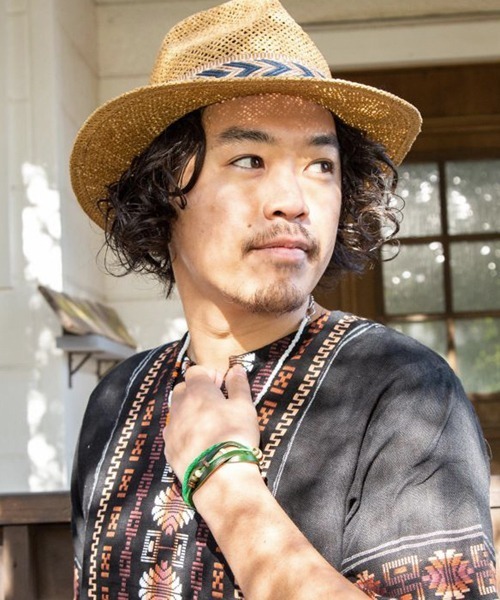 チャイハネ(チャイハネ)の「【チャイハネ】ジャレン レザーブレスレット(ブレスレット・メンズ・ブルー/ダークブラウン/グリーン/ブラック/オレンジ・FREE)」の7枚目の写真