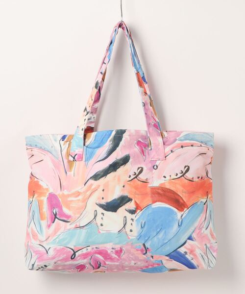 Ted Baker】TREVIK サマーブルーム キャンバス トートバッグ Ted Baker】TREVIK サマーブルーム キャンバス トートバッグ