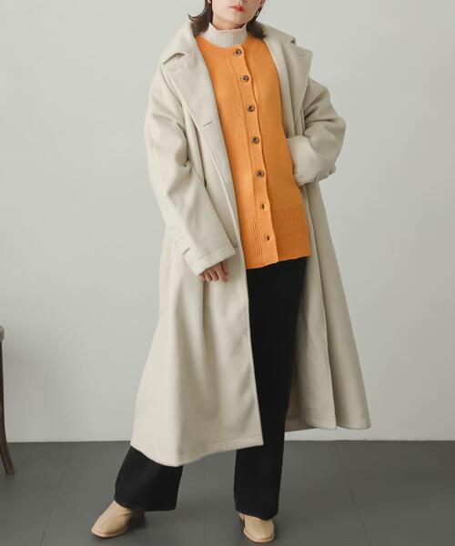 アルベロベロ　カーディガン緑　新品 セール】クルーネックルーズカーディガン（カーディガン/ボレロ