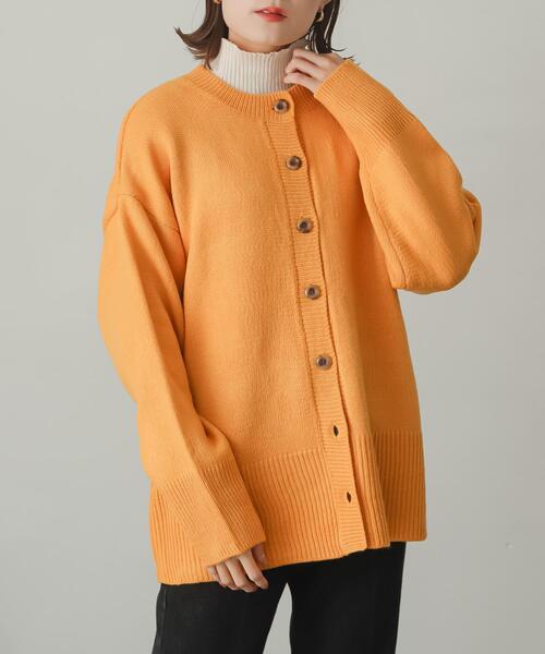 セール】クルーネックルーズカーディガン（カーディガン/ボレロ