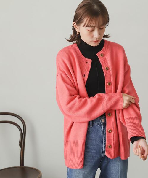 【専用】REVERE ツートーンアーガイル カーディガン セール】2025秋冬新作 アーガイルカーディガン（カーディガン/ボレロ