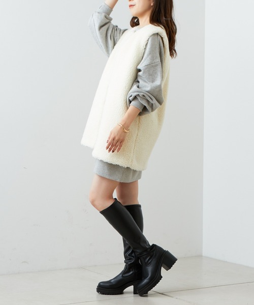 Chico（チコ）の「【2022AW】胸刺繍ルーズスウェット（スウェット・レディース・アイボリー/ブラック/グレー・FREE）」の20枚目の写真