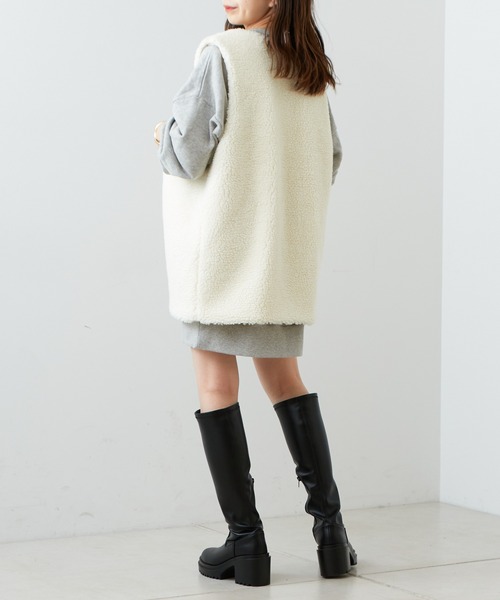 Chico（チコ）の「【2022AW】胸刺繍ルーズスウェット（スウェット・レディース・アイボリー/ブラック/グレー・FREE）」の21枚目の写真