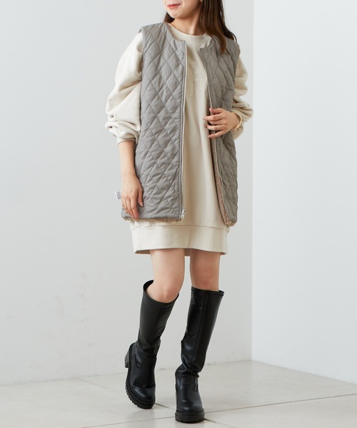 Chico（チコ）の「【2022AW】胸刺繍ルーズスウェット（スウェット・レディース・アイボリー/ブラック/グレー・FREE）」の10枚目の写真