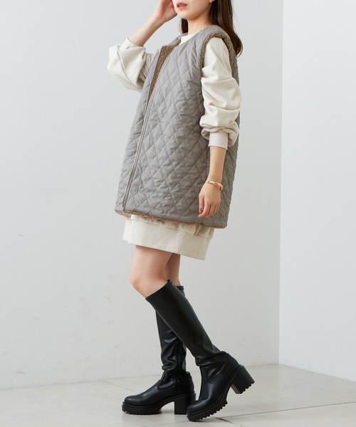 Chico（チコ）の「【2022AW】胸刺繍ルーズスウェット（スウェット・レディース・アイボリー/ブラック/グレー・FREE）」の11枚目の写真