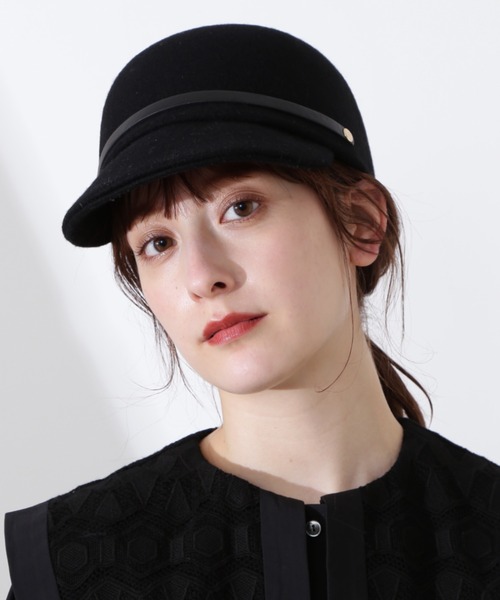 JILL STUART(ジルスチュアート)の「◆モニークハット(ハット・レディース・ブラック/ベージュ・FREE)」の1枚目の写真