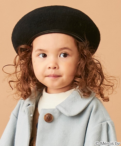 petit main(プティマイン)の「パイピングベレー帽(キャップ・キッズ・モカ/ブラック/アイボリー・52cm/54cm/50cm)」の22枚目の写真