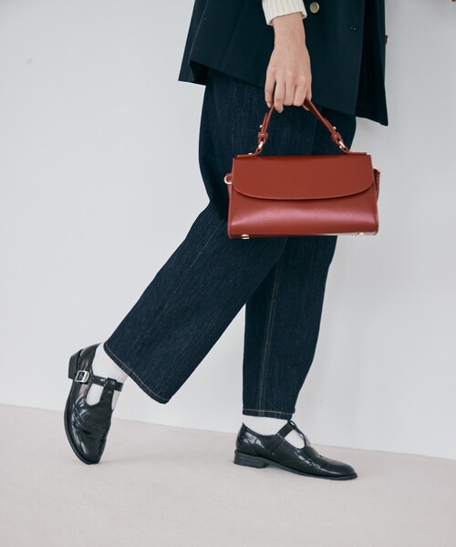 THE SHOP TK (ザ ショップ ティーケー )の「◆2WAYスムースハンドバッグ(ハンドバッグ・レディース・ブラック/ボルドー/ライトベージュ・00)」の4枚目の写真