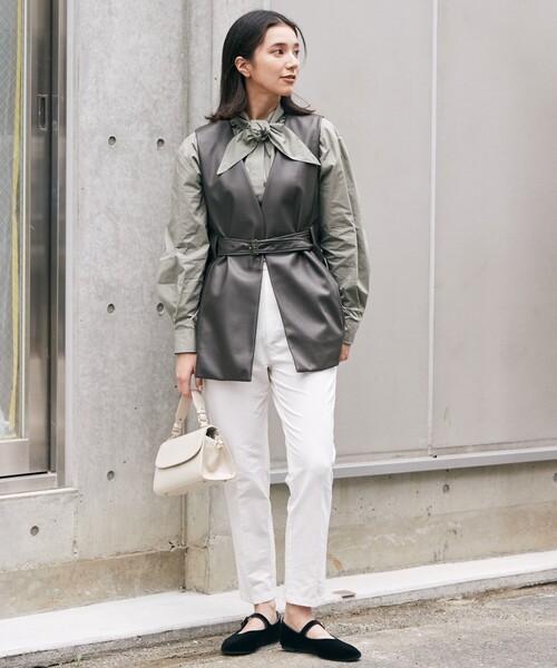 THE SHOP TK (ザ ショップ ティーケー )の「◆2WAYスムースハンドバッグ(ハンドバッグ・レディース・ブラック/ボルドー/ライトベージュ・00)」の7枚目の写真