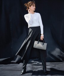 OPAQUE.CLIP | メモリータフタ フレアスカート(スカート)