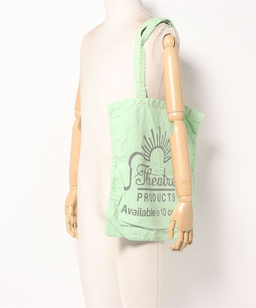 THEATRE PRODUCTS（シアタープロダクツ）の「【Daily russet×THEATRE PRODUCTS】リサイクルオーバーダイロゴトートバッグ（ショルダーバッグ・レディース・ピンク/オレンジ/ベージュ/ホワイト系その他/グリーン/パープル/イエロー・FREE）」の10枚目の写真