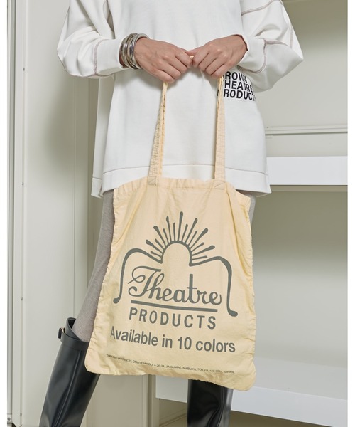 THEATRE PRODUCTS（シアタープロダクツ）の「【Daily russet×THEATRE PRODUCTS】リサイクルオーバーダイロゴトートバッグ（ショルダーバッグ・レディース・ピンク/オレンジ/ベージュ/ホワイト系その他/グリーン/パープル/イエロー・FREE）」の14枚目の写真