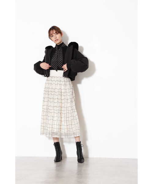 JILL STUART（ジルスチュアート）の「◆スカーフニット（ニット/セーター・レディース・ブラック/オレンジ/ホワイト・FREE）」の19枚目の写真