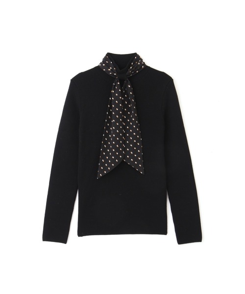 JILL STUART（ジルスチュアート）の「◆スカーフニット（ニット/セーター・レディース・ブラック/オレンジ/ホワイト・FREE）」の10枚目の写真